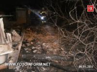 Кіровоградщина: Пожежу виявили жителі сусіднього домоволодіння
