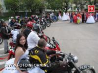 Кировоград: байкеры сопровождали шествие по центральной улице