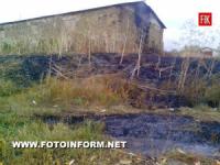 На Кіровоградщині через необережне поводження з вогнем мало не згорів сарай
