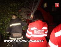 Кіровоград: рятувальники допомогли зняти з даху п’ятиповерхового будинку чоловіка