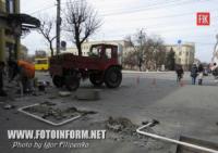 Кировоград: улица Дворцовая становится пешеходной