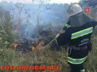 На Кіровоградщині виникло 3 пожежі на відкритих територіях