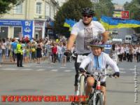 Кропивницкий: патриотический велопробег в центре города