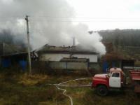 На Кіровоградщині рятувальники ліквідували пожежу в приватному домоволодінні