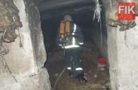 На Кіровоградщині рятувальники загасили пожежу у підвальному приміщенні