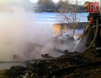 На Кіровоградщині пожежу гаража ліквідовано силами рятувальників