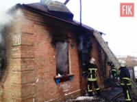 На Кіровоградщині силами вогнеборців ліквідовано пожежу житлового будинку