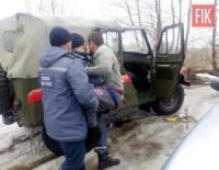 На Кіровоградщині четверо рибалок опинились в ополонці