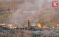 На Кіровоградщині рятувальники ліквідували тринадцять загорань сухої трави та очерету