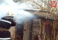 На Кіровоградщині ліквідовано пожежу у нежитловій споруді