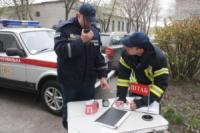 У Кропивницькому рятувальники тренувались ліквідовувати пожежу на об’єкті з масовим перебуванням людей