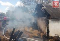 На Кіровоградщині ліквідовано 3 пожежі господарчих споруд