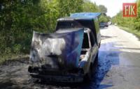 На Кіровоградщині рятувальники ліквідували пожежу автомобіля
