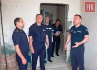 Головний рятувальник Кіровоградщини перевірив хід реконструкції гуртожитку