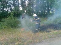 На Кіровоградщині ліквідували пожежу сухої рослинності