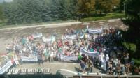 На Кіровоградщині мітингують шахтарі