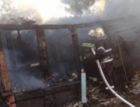 На Кіровоградщині ліквідували пожежу господарчої споруди