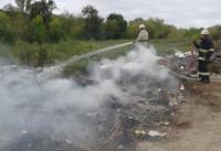 На Кіровоградщині ліквідували дві пожежі сміття