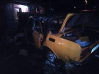 На Кіровоградщині загасили пожежу легкового автомобіля