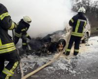 Кіровоградський район: рятувальники загасили пожежу автомобіля