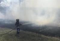 На Кіровоградщині рятувальники 2 рази залучались до гасіння пожеж сухої трави на території області