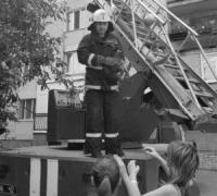 У Кропивницькому рятувальники допомогли зняти кота з небезпечної висоти