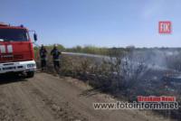 На Кіровоградщині бійці ДСНС ліквідували 7 пожеж на відкритих територіях