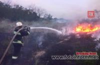 На Кіровоградщині приборкали 7 пожеж на відкритих територіях