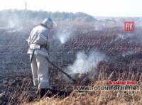 За добу на Кіровоградщині ліквідували 4 пожежі на відкритих територіях