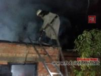 В Олександрії в житловому секторі приборкали пожежу
