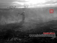 На Кіровоградщині у екосистемі загасили дві пожежі