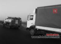 Кіровоградщина: на допомогу водію вантажівки прийшли бійці ДСНС