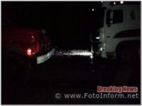 На Кіровоградщині водіям трьох вантажівок надали допомогу