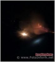 На Кіровоградщині вогнеборці ліквідували займання автомобільного причепу