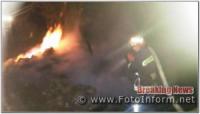 На Кіровоградщині вогнеборці подолали займання у житловому секторі