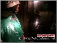 На Кіровоградщині рятувальники тричі відкачували дощову воду