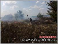 Упродовж минулої доби на Кіровоградщині виникло 15 пожеж