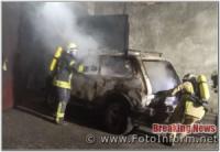 На Кіровоградщині рятувальники загасили займання автомобіля