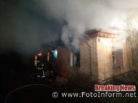 На Кіровоградщині вогнеборці загасили пожежу в господарчій споруді