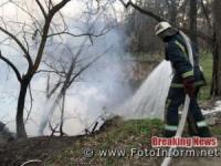 На Кіровоградщині загасили 1 пожежу в житловому секторі та 9 - на відкритій території