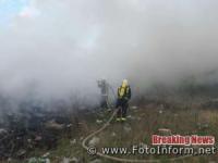 На Кіровоградщині ліквідували 6 пожеж,  на одній із яких врятовано чоловіка