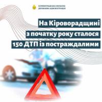 На Кіровоградщині кількість аварій збільшилась майже на третину