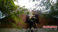 На Кіровоградщині щоб приборкати пожежу будівлі довелося викликати рятувальників