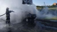 На Кіровоградщині виникла пожежа вантажного автомобіля
