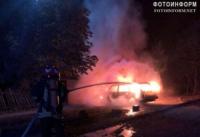 На Кіровоградщині загорівся припаркований автомобіль