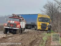 Кіровоградщина:на складних ділянках доріг допомогу водіям надали рятувальники