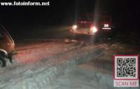 На Кіровоградщині рятувальники надали допомогу водіям чотирьох автомобілів на складних ділянках доріг.