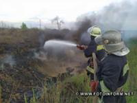 Кіровоградщина:на відкритій території виникло 2 пожежі