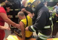 У Кропивницькому рятувальники деблокували постраждалого чоловіка з понівеченої у ДТП автівки