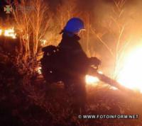 На Кіровоградщині рятувальники приборкали 5 займань різного характеру